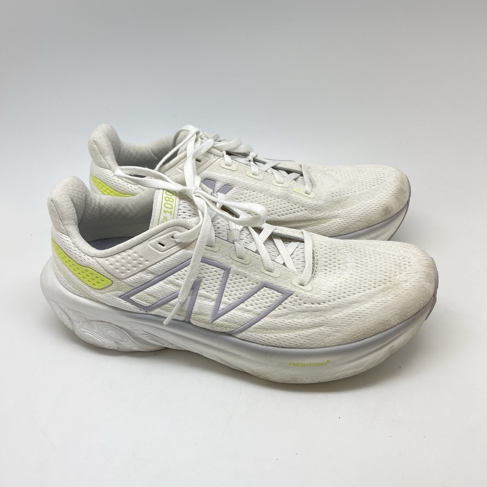 New Balance Sneakers Womens 10.5 FF X 1080 V13 W1080F13 White Running Gym Shoes